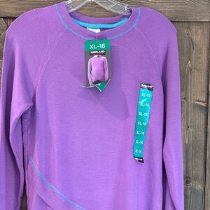 Kirkland Signature Purple Kids Sweatshirt